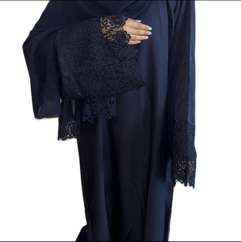 ELEGANT BLUE ABAYA
